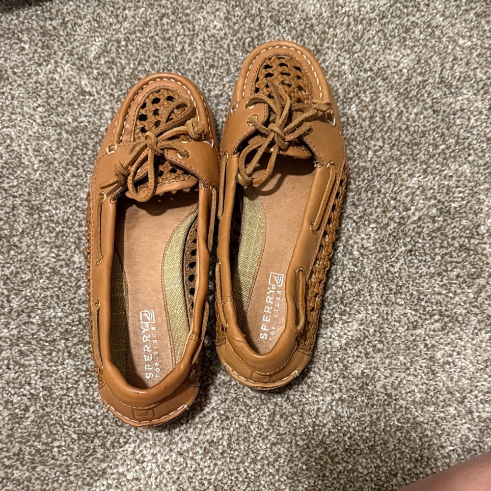 Sperry Loafers Woven leather boat shoes loafer
